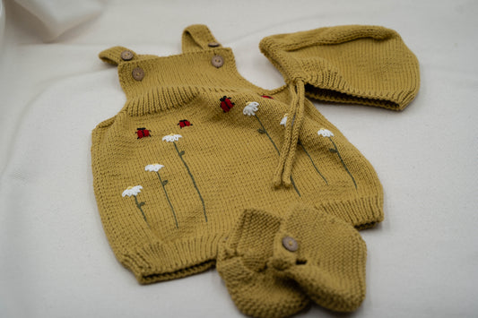 Strickstrampler "Frühling"